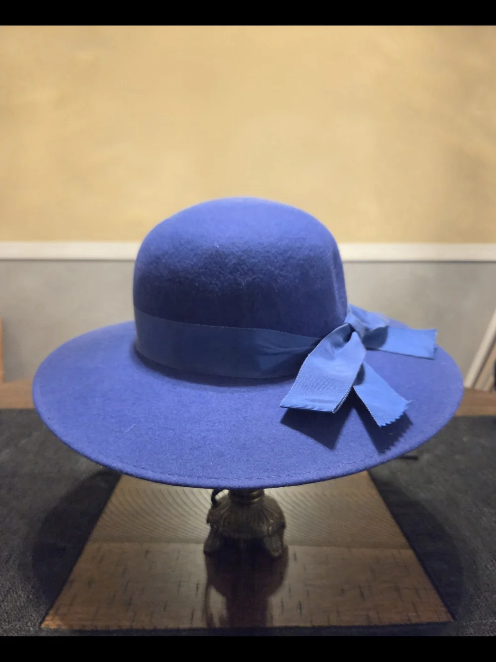 Vintage Dorfman Pacific Blue Wool Floppy Hat,